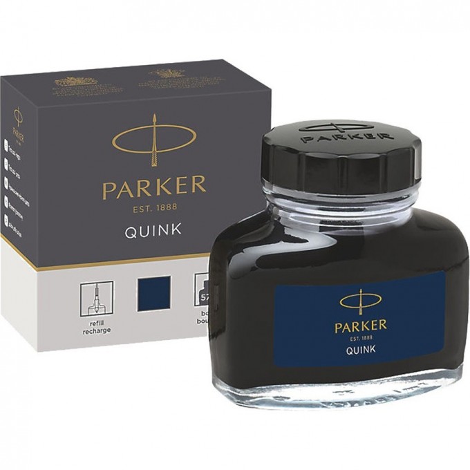 Флакон чернил PARKER для перьевой ручки, чернила сине-черного цвета CW1950378
