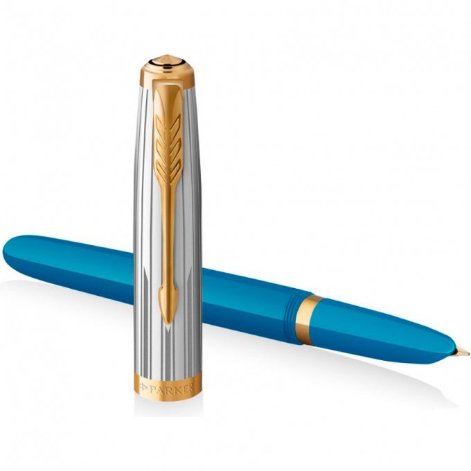 Ручка перьевая PARKER 51 PREMIUM TURQUOISE GT F CW2169078